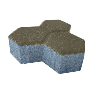 ADOQUÍN DE HORMIGÓN TRIPLE HEXAGONAL DE 6 CM.